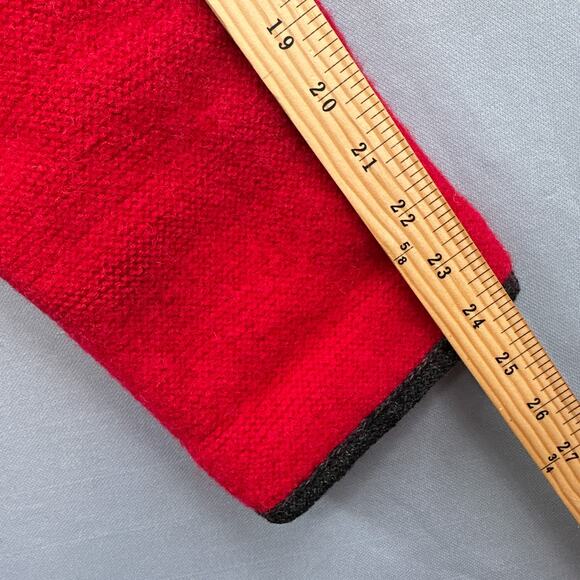 VTG 60s Wool Blazer Sweater Cardigan M/L Red Lined Mod Holiday Academia Granny - Picture 11 of 15